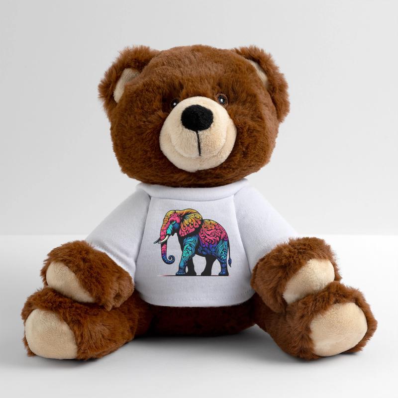 Éléphant Nounours RecycelBär® marron