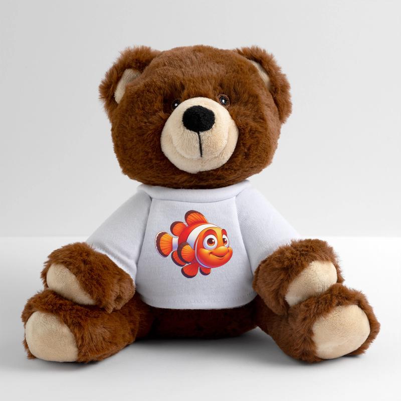 Poisson-clown Nounours RecycelBär® marron