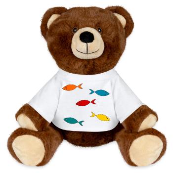 anniversary. Anniversary Decade. humor. funny - MiniFeet® RecycelBär® Teddy Bear Brown - white - Front