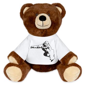 planche à neige - Nounours RecycelBär® marron - blanc - Devant