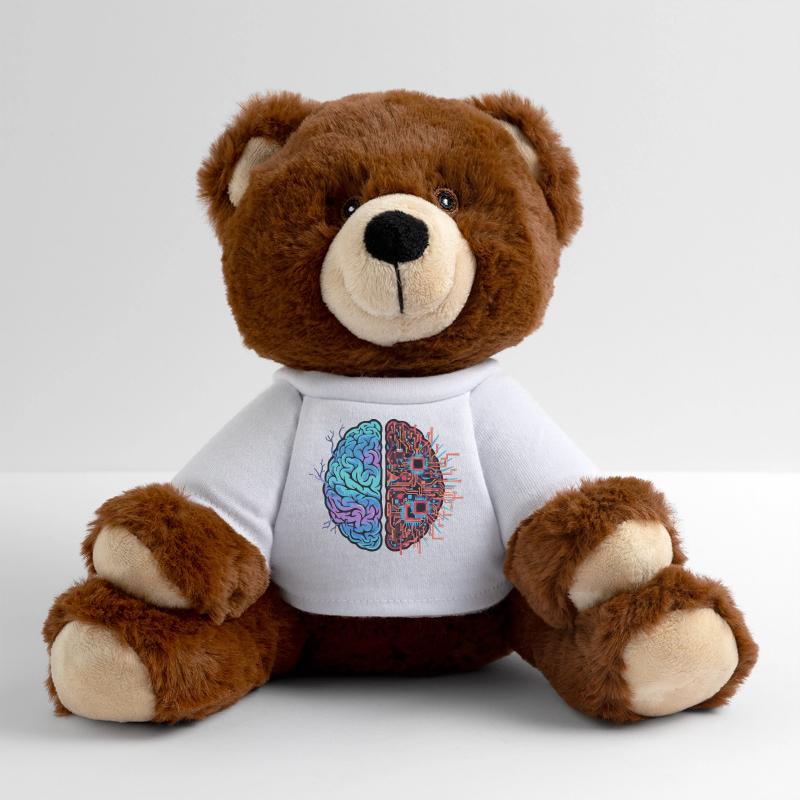 Robotic brain Technology Robotic MiniFeet® RecycelBär® Teddy Bear Brown