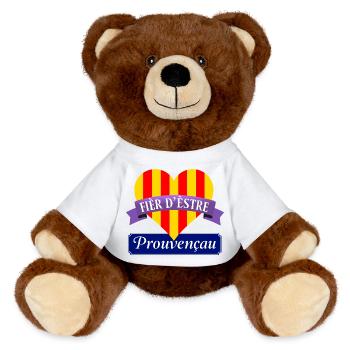 provence_fier - MiniFeet® RecycelBär® Teddy Bear Brown - white - Front