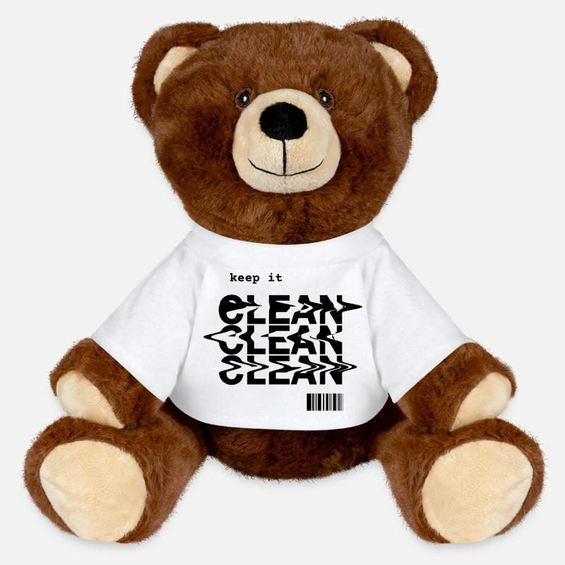 Chemise propre pour toutes les occasions - Nounours RecycelBär® marron - blanc