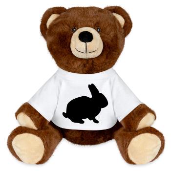 Bunny - Nounours RecycelBär® marron - blanc - Devant