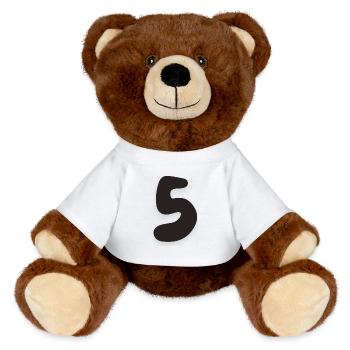 5 - MiniFeet® RecycelBär® Teddy Bear Brown - white - Front