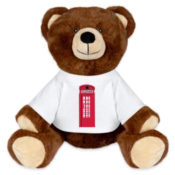 phone_box_1 - Nounours RecycelBär® marron - blanc - Devant