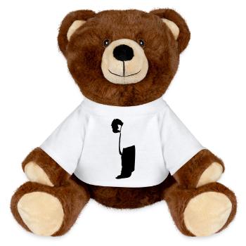 Enfant - Nounours RecycelBär® marron - blanc - Devant