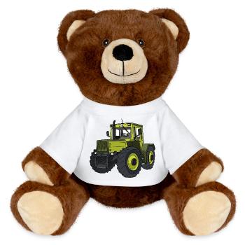 Trac 1600 - MiniFeet® RecycelBär® Braun - Weiß - Vorne