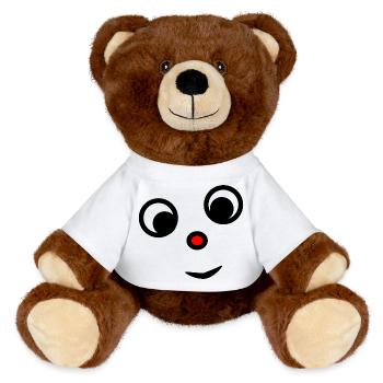 HUMOUR. CITATION. MESSAGE. RETRAITE. ANNIVERSAIRE. - Nounours RecycelBär® marron - blanc - Devant
