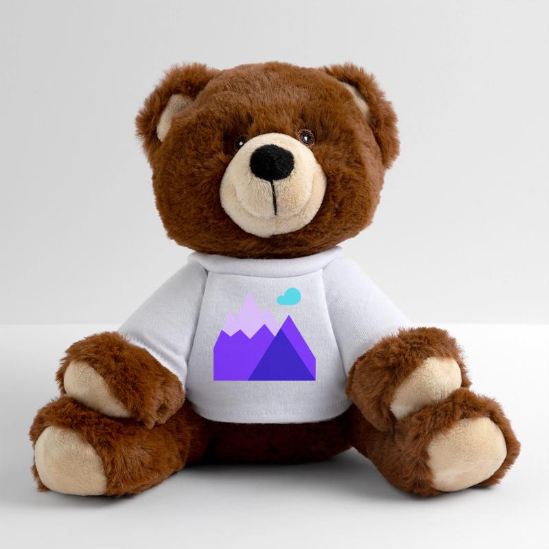 Mountain, Skiing, Downhill Skiing MiniFeet® RecycelBär® Teddy Bear Brown