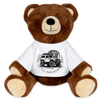 Conducteur tout-terrain - Nounours RecycelBär® marron - blanc - Devant
