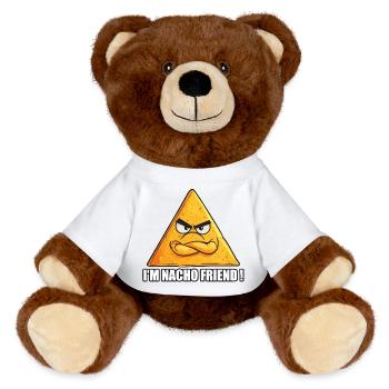 Nacho Mood Activated - MiniFeet® RecycelBär® Teddy Bear Brown - white - Front