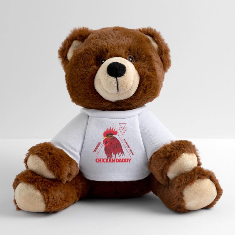 Hahn Daddy Rooster - Chicken Dad MiniFeet® RecycelBär® Braun