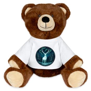 Aurora-Reh im Nachtwald - MiniFeet® RecycelBär® Braun - Weiß - Vorne