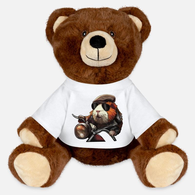Adventure Guinea Pig – Character Design - MiniFeet® RecycelBär® Teddy Bear Brown - white