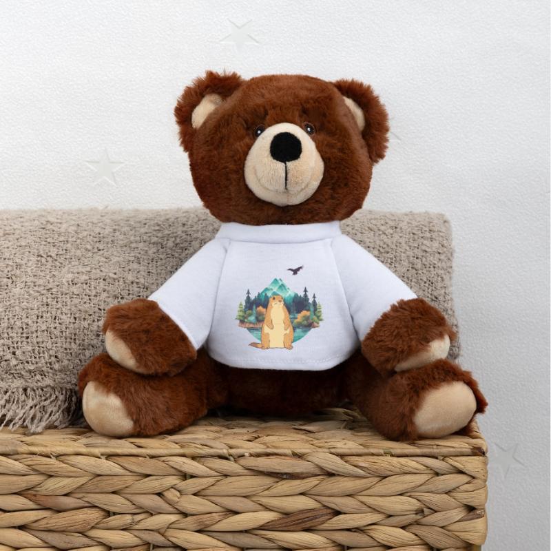 Marmotte Nounours RecycelBär® marron