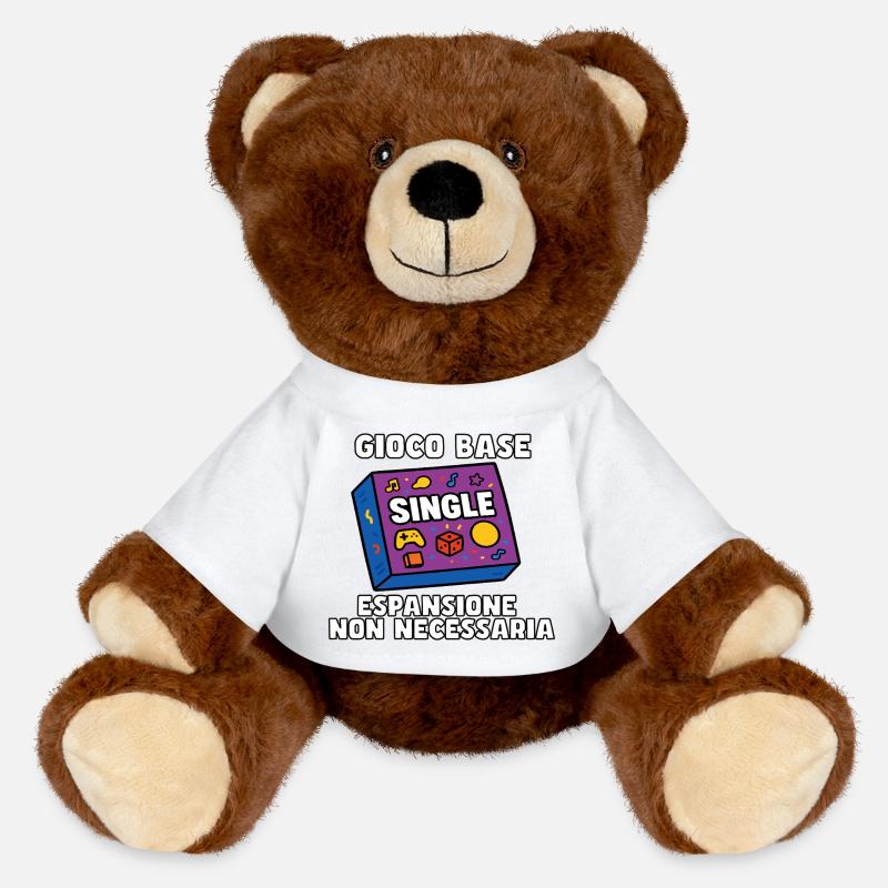 Base game: No expansion - MiniFeet® RecycelBär® Teddy Bear Brown - white