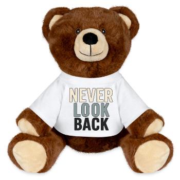 Ne regardez jamais en arrière - Nounours RecycelBär® marron - blanc - Devant