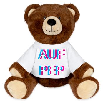 Hardtekk Tekk - Nounours RecycelBär® marron - blanc - Devant