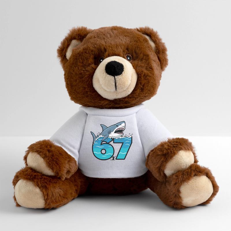 Shark Over 67 Wave Burst MiniFeet® RecycelBär® Teddy Bear Brown