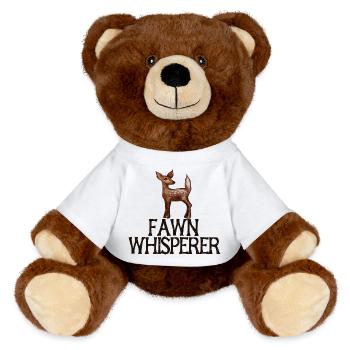 Fawn Whisperer - MiniFeet® RecycelBär® Teddy Bear Brown - white - Front