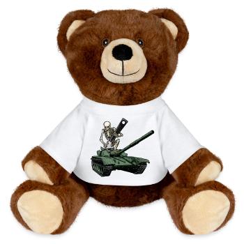 Panzerwehr - Ouvre-tin - Nounours RecycelBär® marron - blanc - Devant