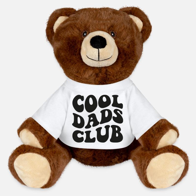 Vintage Cool Dads Club Est 2026 - MiniFeet® RecycelBär® Braun - Weiß