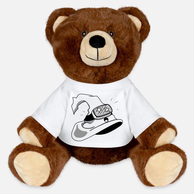 Future Hat - MiniFeet® RecycelBär® Teddy Bear Brown - white