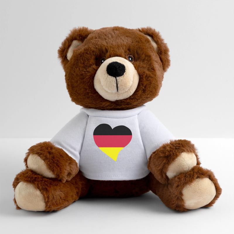 Deutsch Herz MiniFeet® RecycelBär® Braun