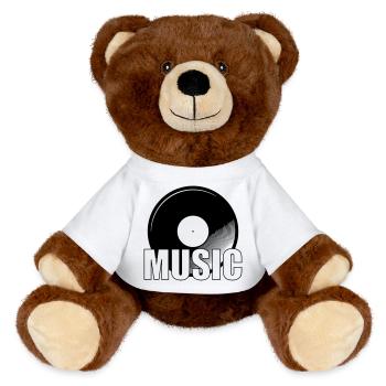 Music - MiniFeet® RecycelBär® Braun - Weiß - Vorne
