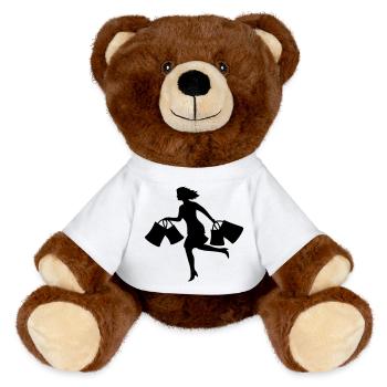 femmes - Nounours RecycelBär® marron - blanc - Devant