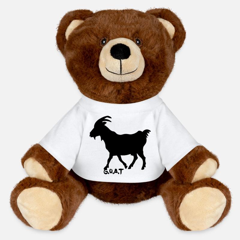 G.O.A.T. schwarz - MiniFeet® RecycelBär® Braun - Weiß