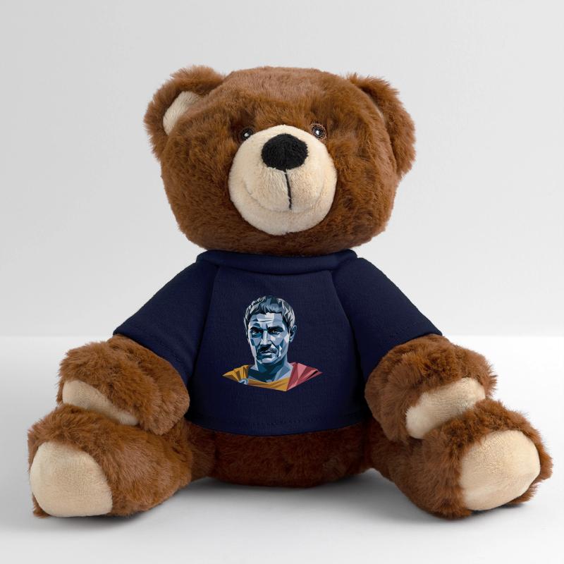 Caesar - Cooles Geschichtslogo MiniFeet® RecycelBär® Braun