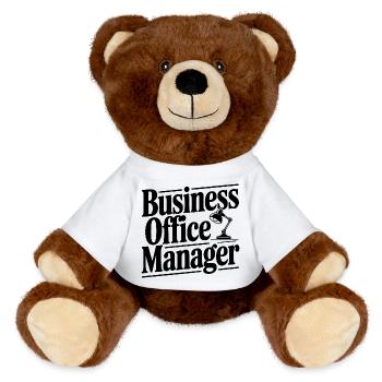 Responsable du bureau commercial - Nounours RecycelBär® marron - blanc - Devant