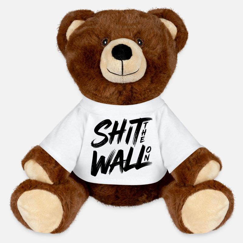 Arrête le mur - Nounours RecycelBär® marron - blanc