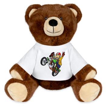 trialmoto_austria - Nounours RecycelBär® marron - blanc - Devant