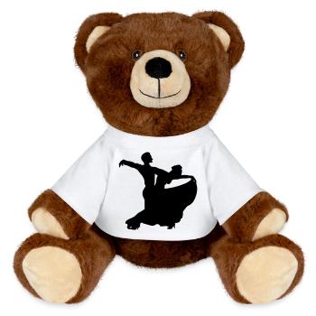Ballroom Dancing - MiniFeet® RecycelBär® Teddy Bear Brown - white - Front