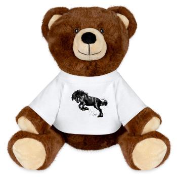 cheval - Nounours RecycelBär® marron - blanc - Devant