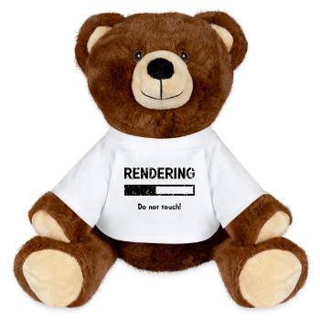 Videoeditor - MiniFeet® RecycelBär® Braun - Weiß - Vorne