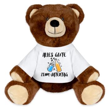 All Good Father's Day Men's Day Best Dad Dad - MiniFeet® RecycelBär® Teddy Bear Brown - white - Front