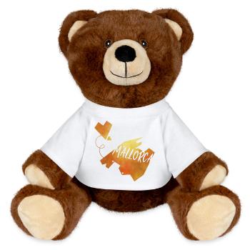 Mallorca - MiniFeet® RecycelBär® Braun - Weiß - Vorne