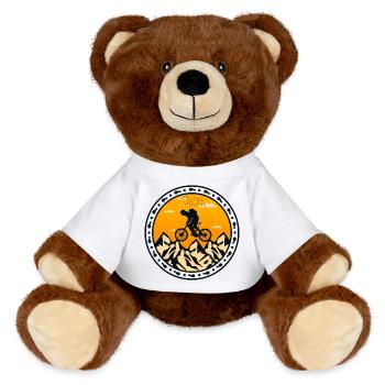 Aventure Montagnarde Vélo - Nounours RecycelBär® marron - blanc - Devant