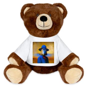 Surreal 01 - MiniFeet® RecycelBär® Teddy Bear Brown - white - Front