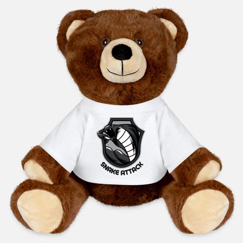 ATTAQUE DE SERPENT - Nounours RecycelBär® marron - blanc