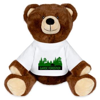 Garde forestier - Nounours RecycelBär® marron - blanc - Devant