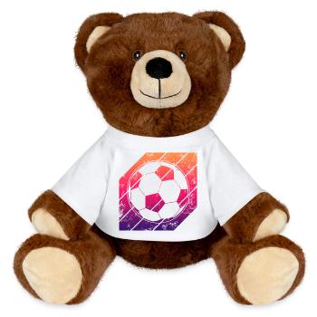 Football - Nounours RecycelBär® marron - blanc - Devant