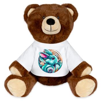 Lapin - Nounours RecycelBär® marron - blanc - Devant