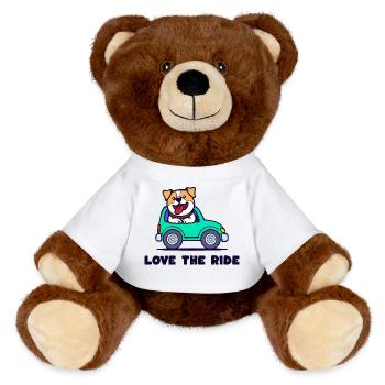 Pet Statement Dog Cuddly Toy Pets - MiniFeet® RecycelBär® Teddy Bear Brown - white - Front