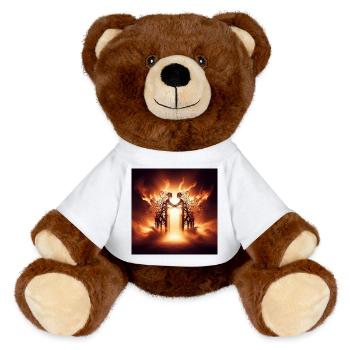 Les Portes du Paradis - Nounours RecycelBär® marron - blanc - Devant