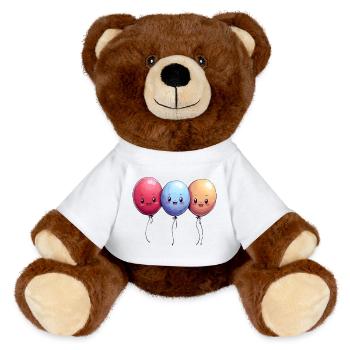 Balloons for children - MiniFeet® RecycelBär® Teddy Bear Brown - white - Front
